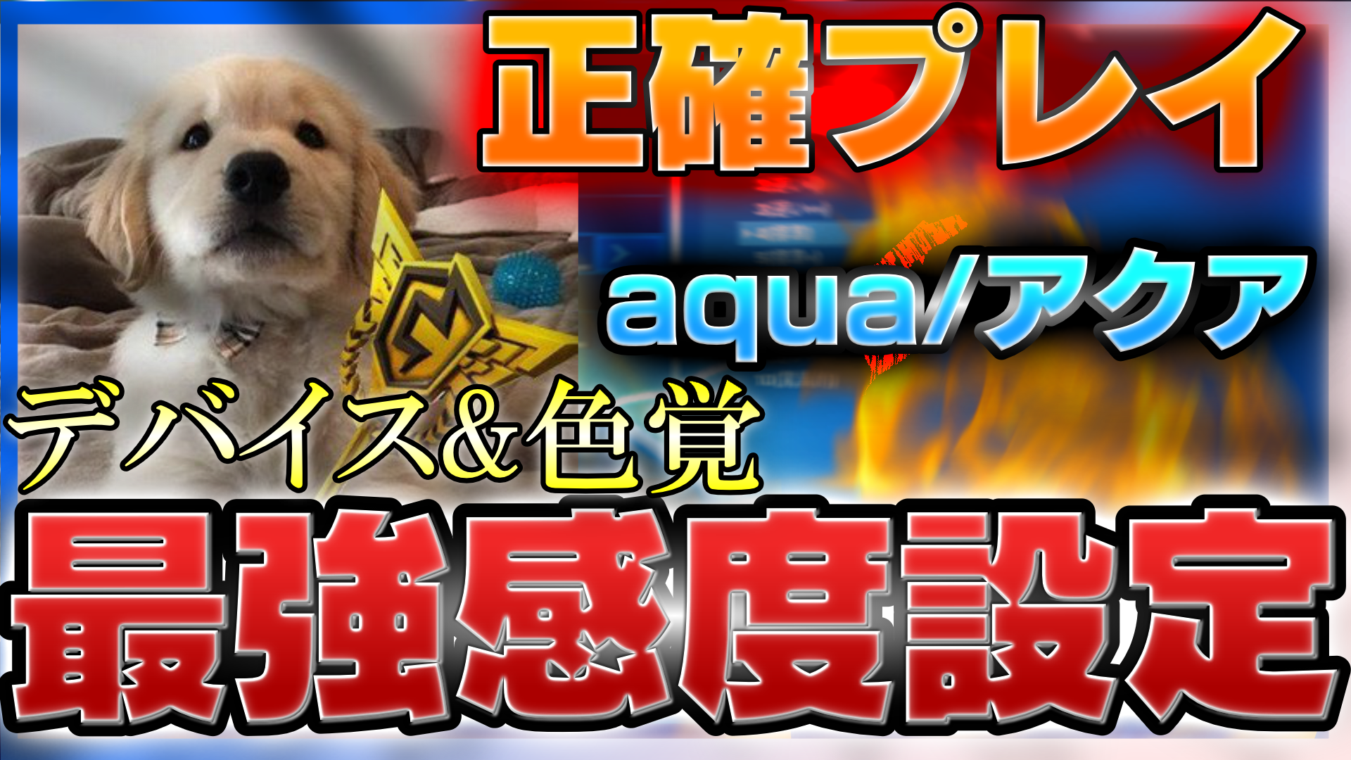 フォートナイト Aqua アクア の感度 デバイスと色覚設定やキー配置まとめ プロデバ